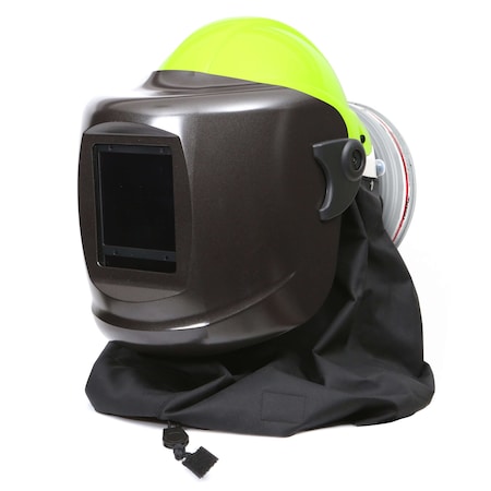 Pureflo PF60ESM+ Hard Hat Hi Viz Yellow, Black Neck Cape, HE/HF/HC Filter, Application: Welding Gentex Corp